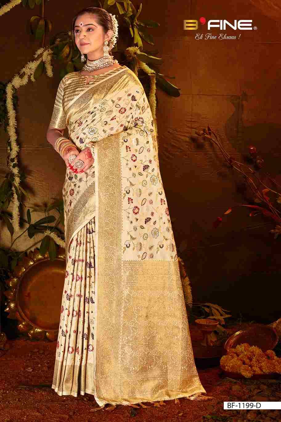 Dhwani By BFine Indian Traditional Wear Collection Beautiful Stylish Fancy Colorful Party Wear & Occasional Wear Silk Sarees At Wholesale Price