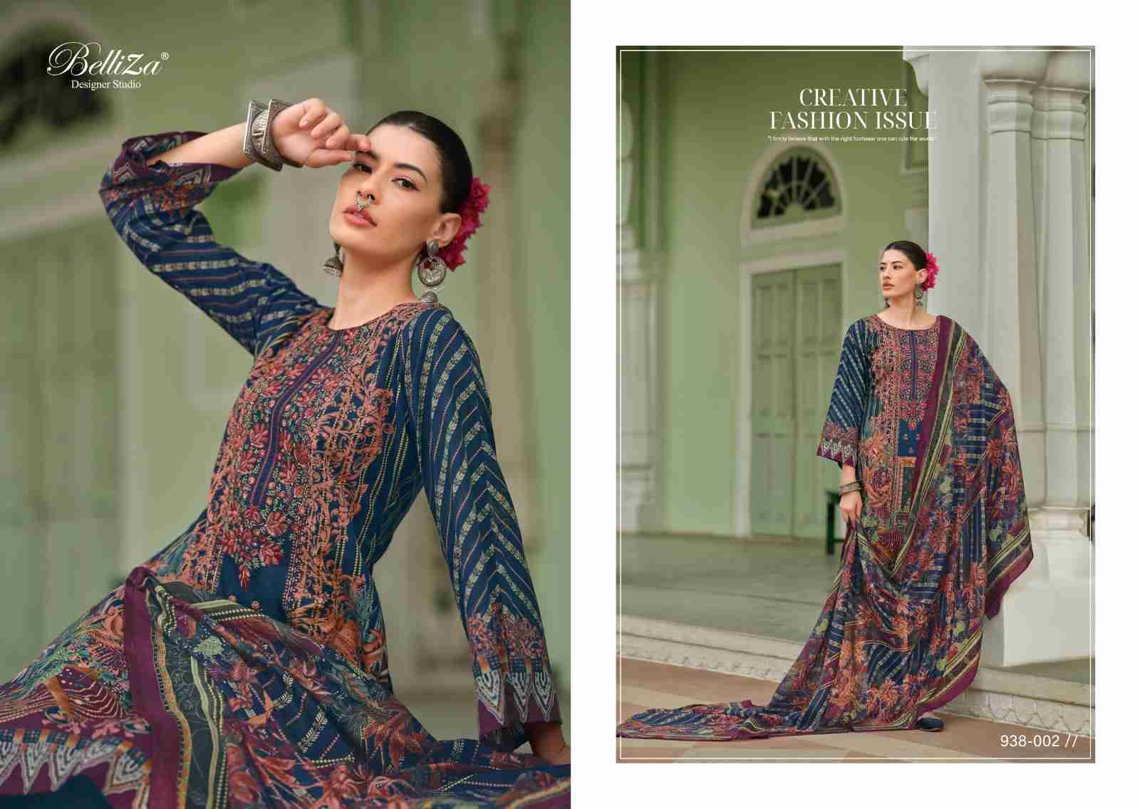 Naira Vol-60 By Belliza 938-001 To 938-008 Series Beautiful Festive Suits Stylish Fancy Colorful Casual Wear & Ethnic Wear Pure Cotton Print Dresses At Wholesale Price