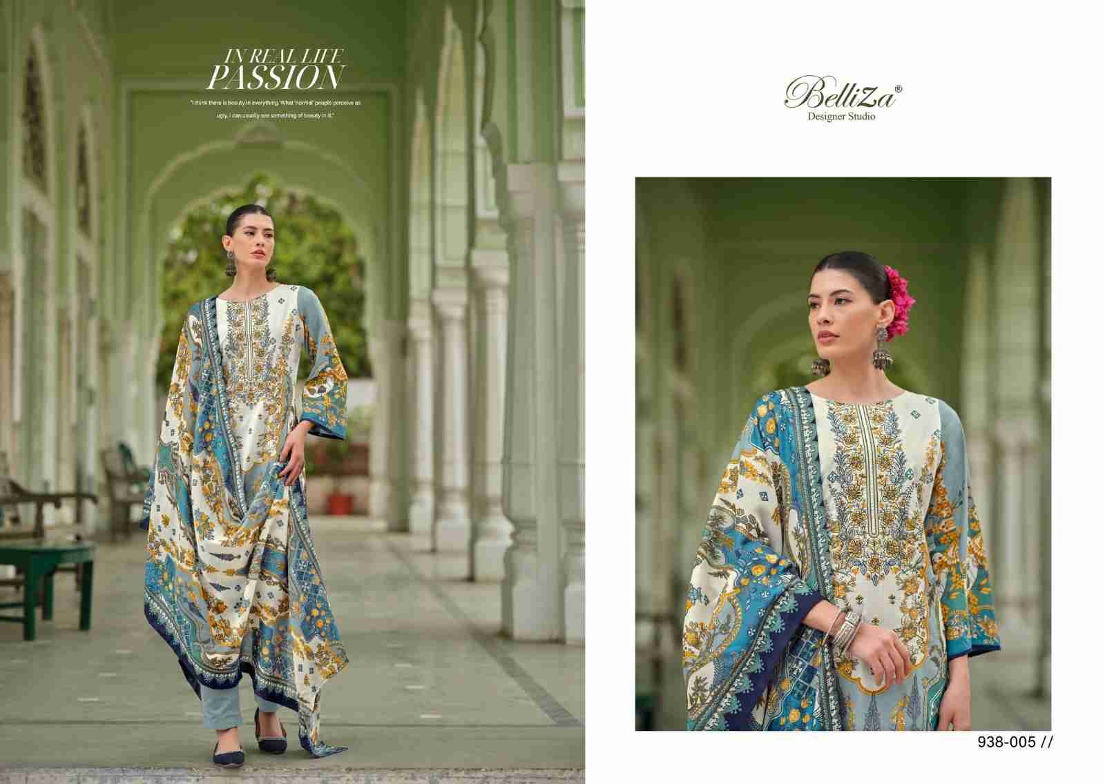 Naira Vol-60 By Belliza 938-001 To 938-008 Series Beautiful Festive Suits Stylish Fancy Colorful Casual Wear & Ethnic Wear Pure Cotton Print Dresses At Wholesale Price