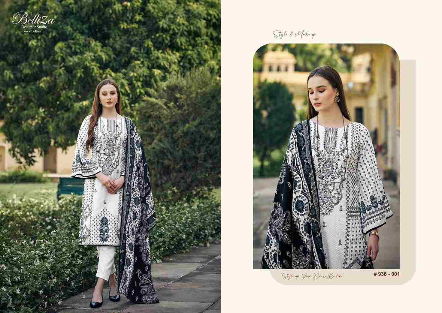 Naira Black And White Vol-2 By Belliza 936-001 To 936-008 Series Designer Suits Beautiful Fancy Colorful Stylish Party Wear & Occasional Wear Pure Jam Cotton Dresses At Wholesale Price