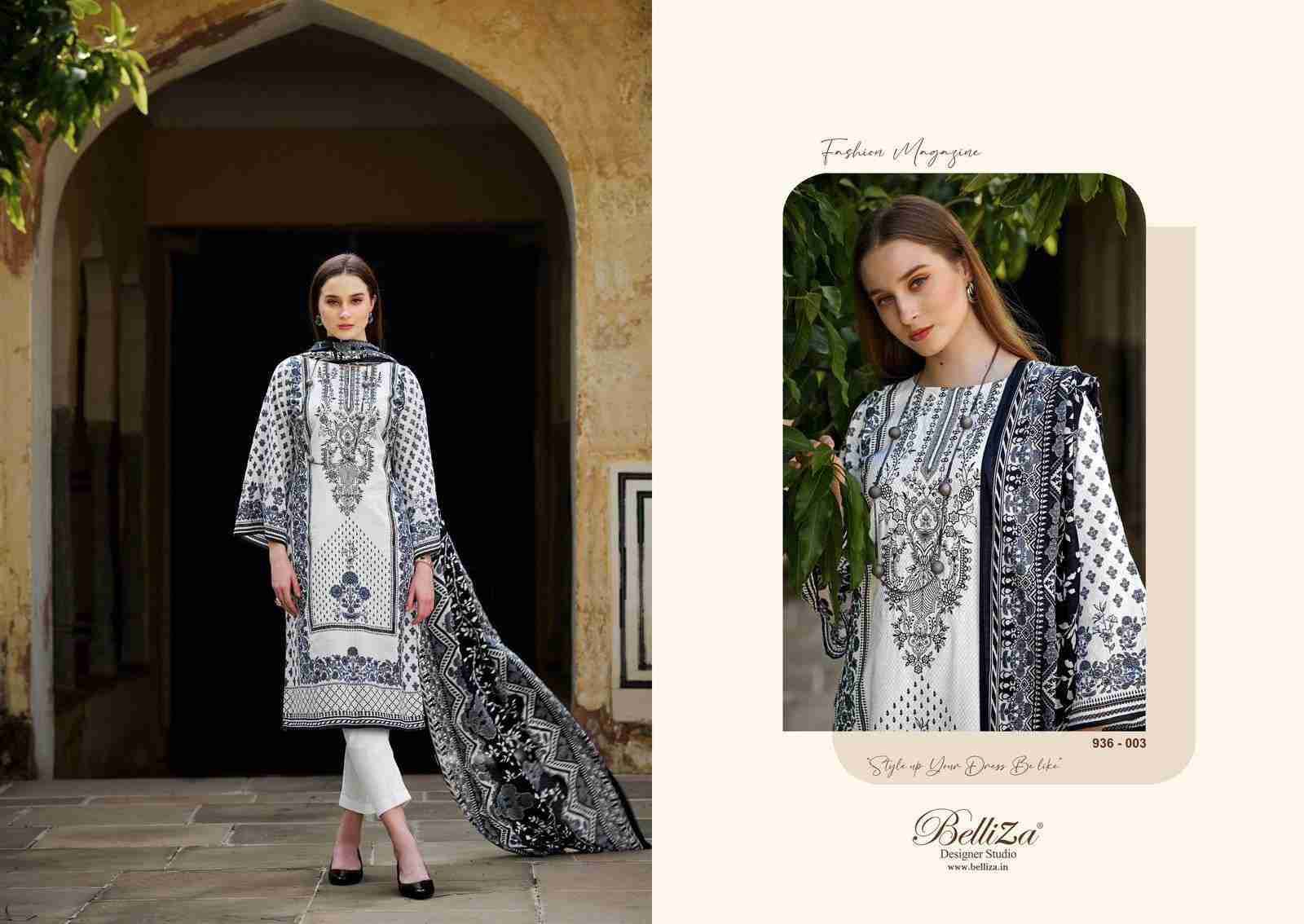 Naira Black And White Vol-2 By Belliza 936-001 To 936-008 Series Designer Suits Beautiful Fancy Colorful Stylish Party Wear & Occasional Wear Pure Jam Cotton Dresses At Wholesale Price