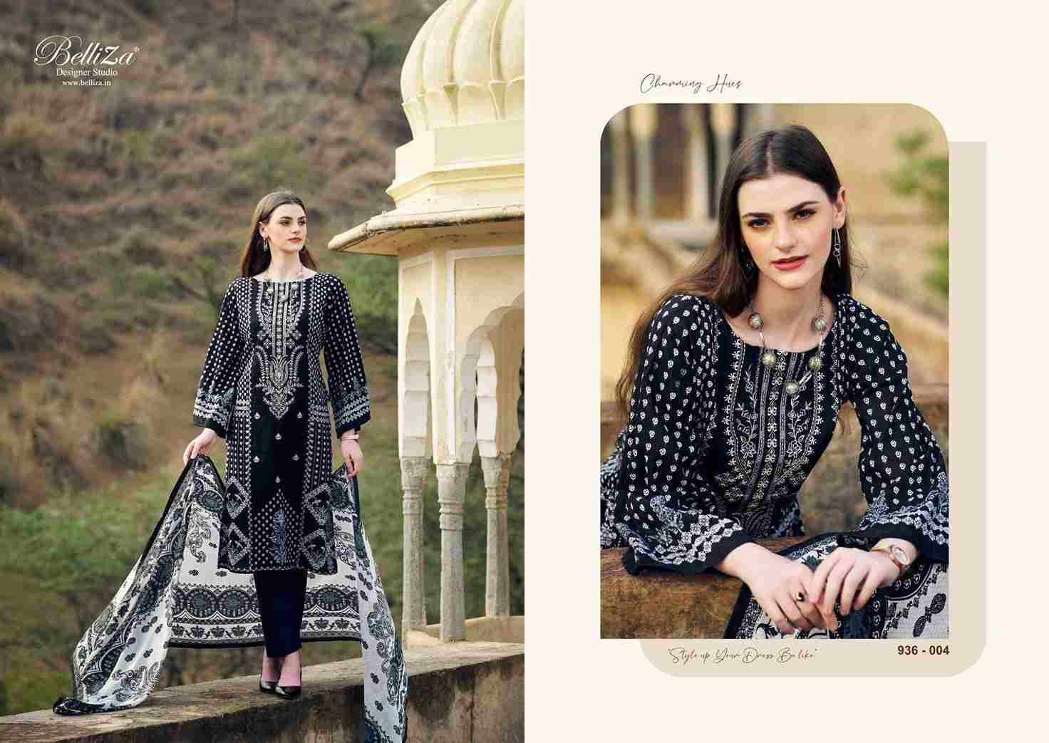 Naira Black And White Vol-2 By Belliza 936-001 To 936-008 Series Designer Suits Beautiful Fancy Colorful Stylish Party Wear & Occasional Wear Pure Jam Cotton Dresses At Wholesale Price