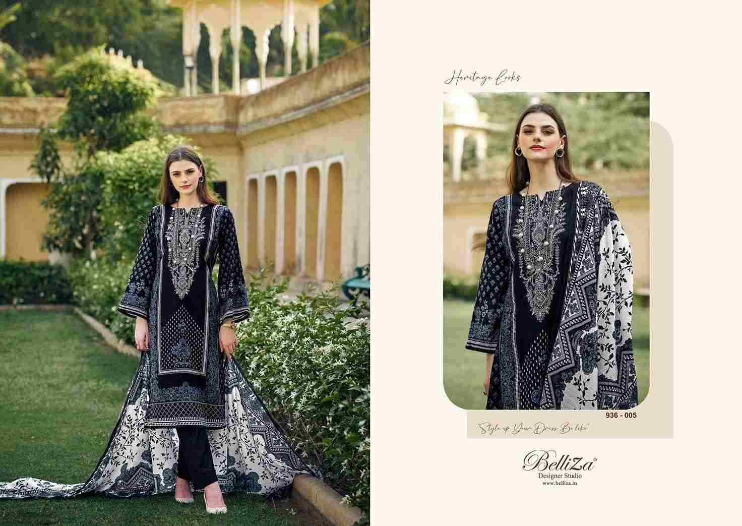 Naira Black And White Vol-2 By Belliza 936-001 To 936-008 Series Designer Suits Beautiful Fancy Colorful Stylish Party Wear & Occasional Wear Pure Jam Cotton Dresses At Wholesale Price