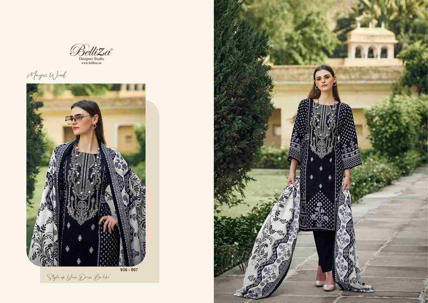 Naira Black And White Vol-2 By Belliza 936-001 To 936-008 Series Designer Suits Beautiful Fancy Colorful Stylish Party Wear & Occasional Wear Pure Jam Cotton Dresses At Wholesale Price