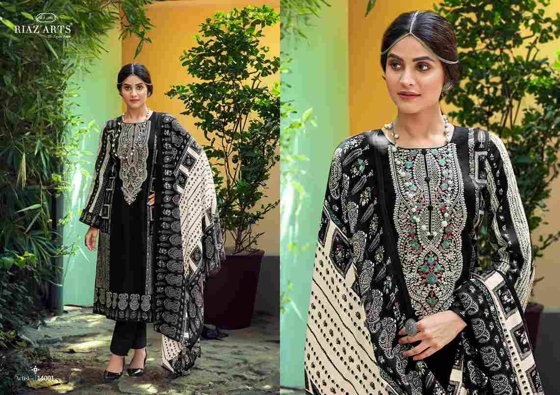 The Artist Vol-3 By Riaz Arts 14001 To 14008 Series Beautiful Festive Suits Stylish Fancy Colorful Casual Wear & Ethnic Wear Pure Lawn Print Dresses At Wholesale Price