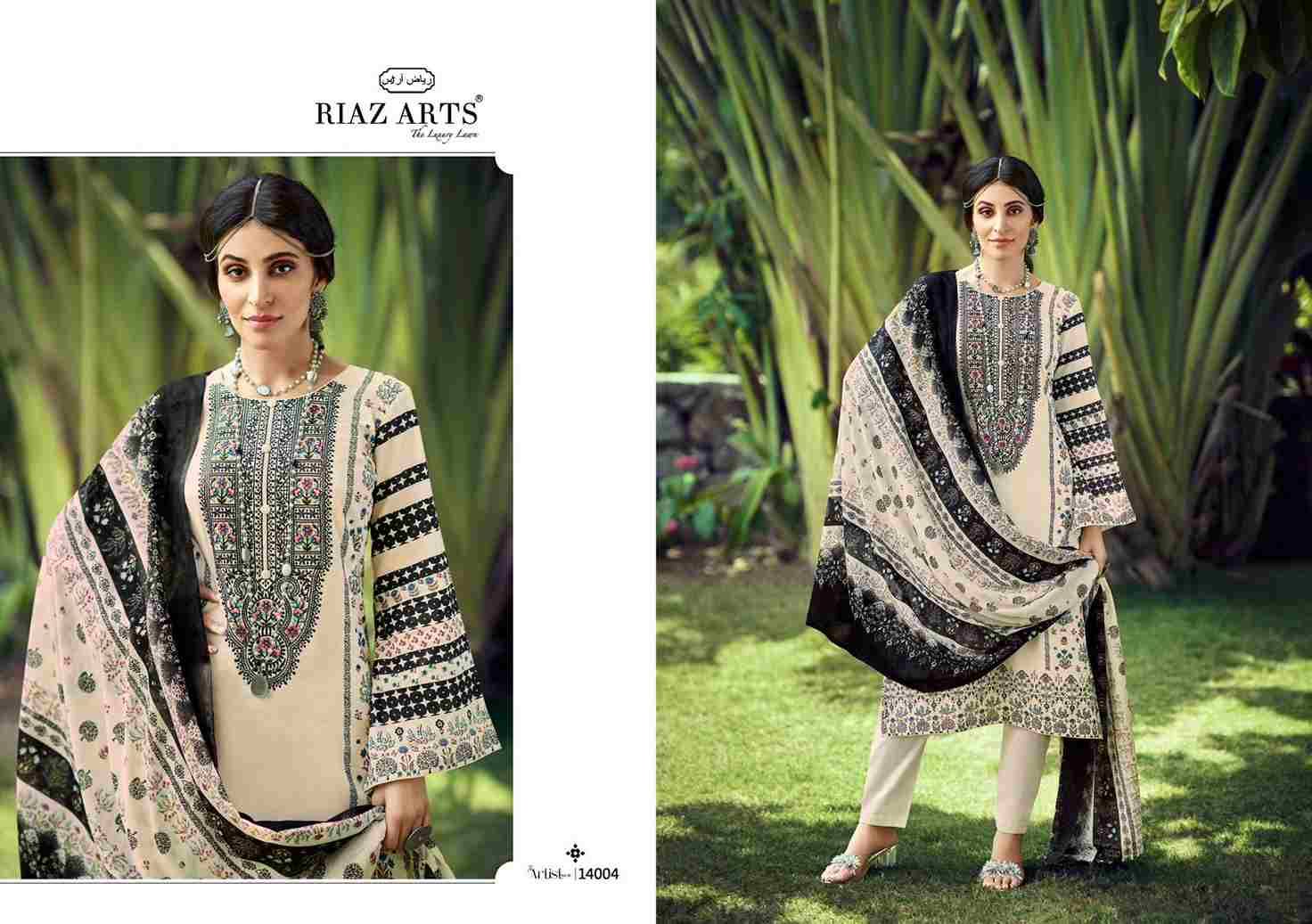 The Artist Vol-3 By Riaz Arts 14001 To 14008 Series Beautiful Festive Suits Stylish Fancy Colorful Casual Wear & Ethnic Wear Pure Lawn Print Dresses At Wholesale Price