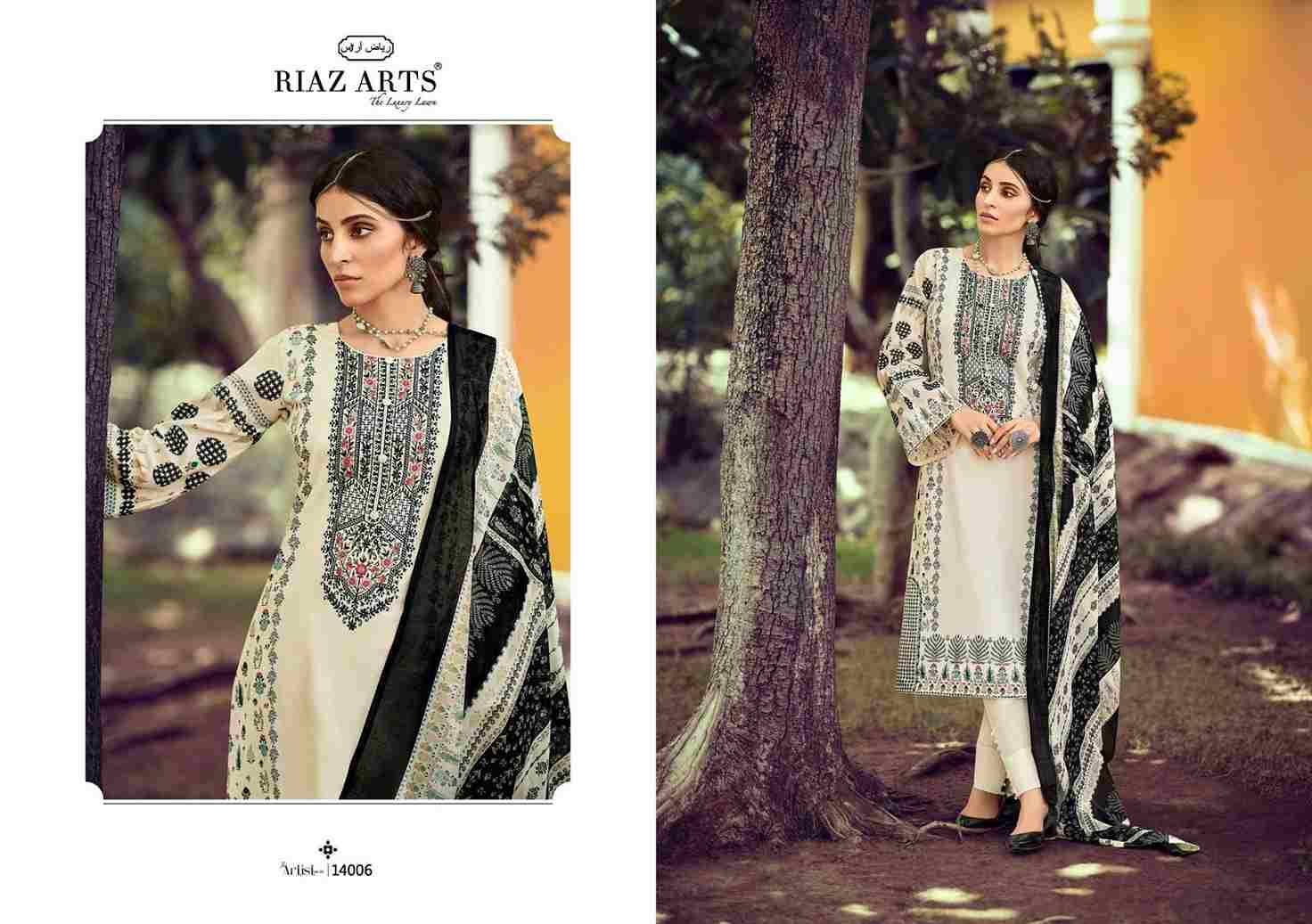 The Artist Vol-3 By Riaz Arts 14001 To 14008 Series Beautiful Festive Suits Stylish Fancy Colorful Casual Wear & Ethnic Wear Pure Lawn Print Dresses At Wholesale Price