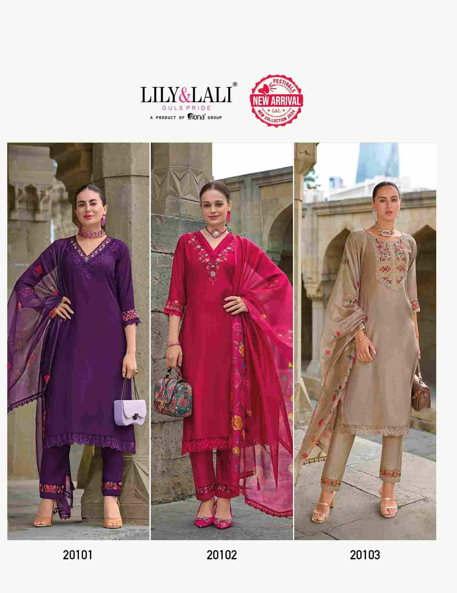 Malvika Vol-2 By Lily And Lali 20101 To 20106 Series Beautiful Festive Suits Colorful Stylish Fancy Casual Wear & Ethnic Wear Pure Viscose Organza Dresses At Wholesale Price