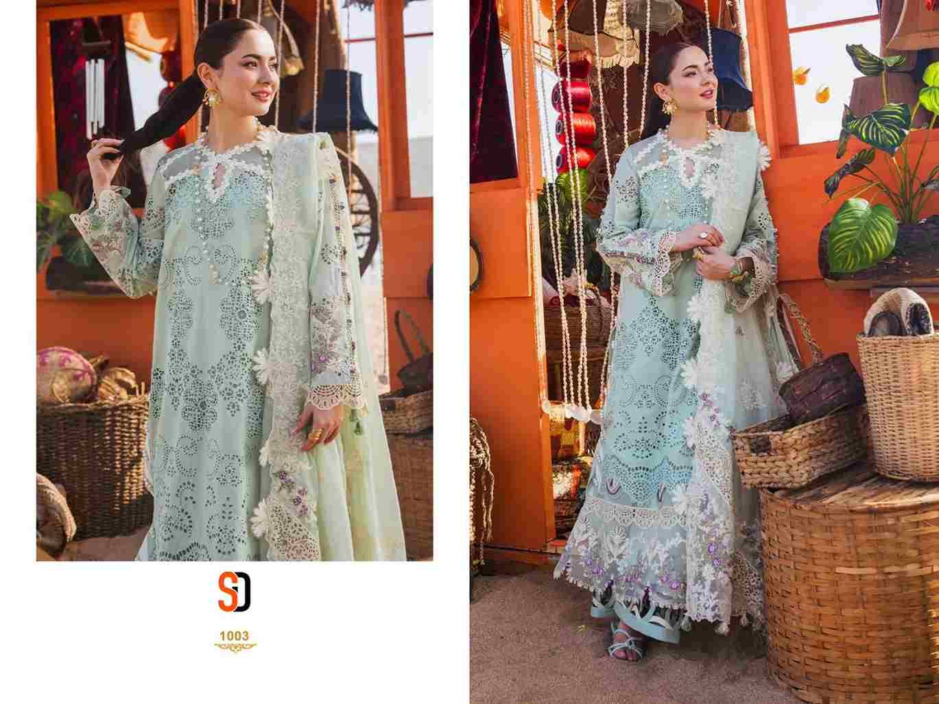 Rangrasiya Vol-1 By Shraddha Designer 1001 To 1004 Series Designer Pakistani Suits Beautiful Stylish Fancy Colorful Party Wear & Occasional Wear Pure Cotton Embroidered Dresses At Wholesale Price