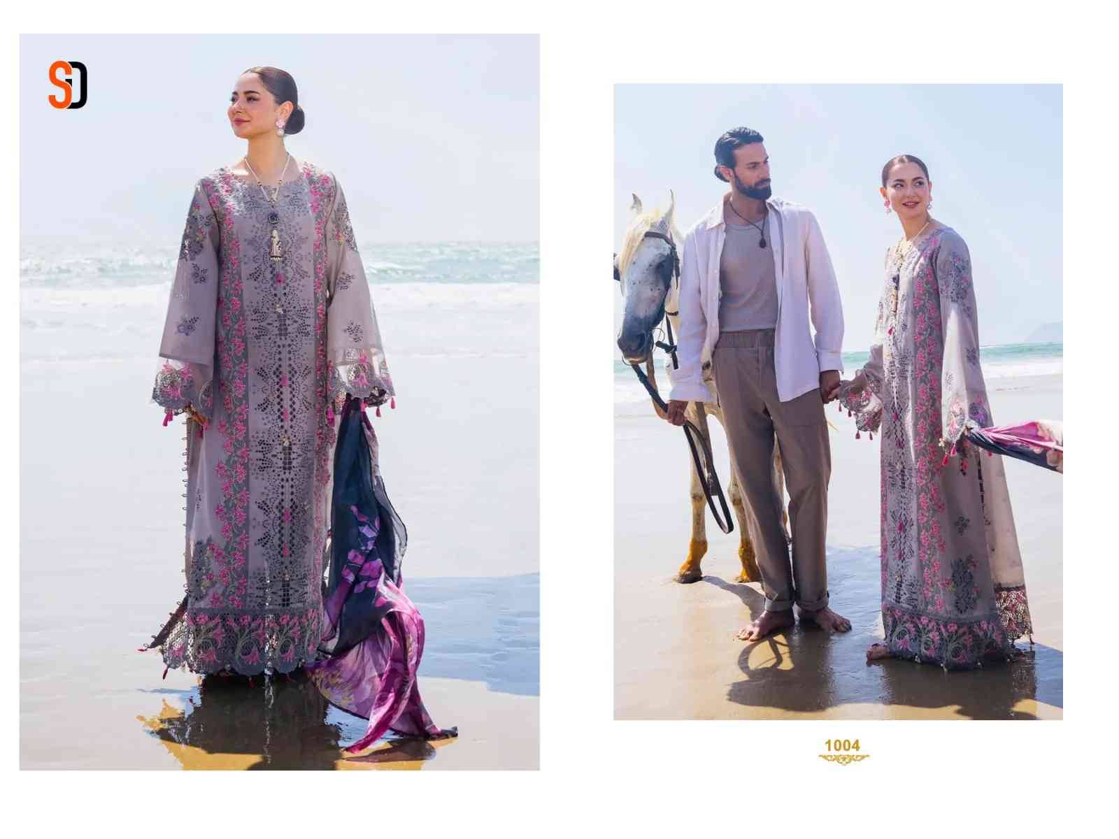 Rangrasiya Vol-1 By Shraddha Designer 1001 To 1004 Series Designer Pakistani Suits Beautiful Stylish Fancy Colorful Party Wear & Occasional Wear Pure Cotton Embroidered Dresses At Wholesale Price