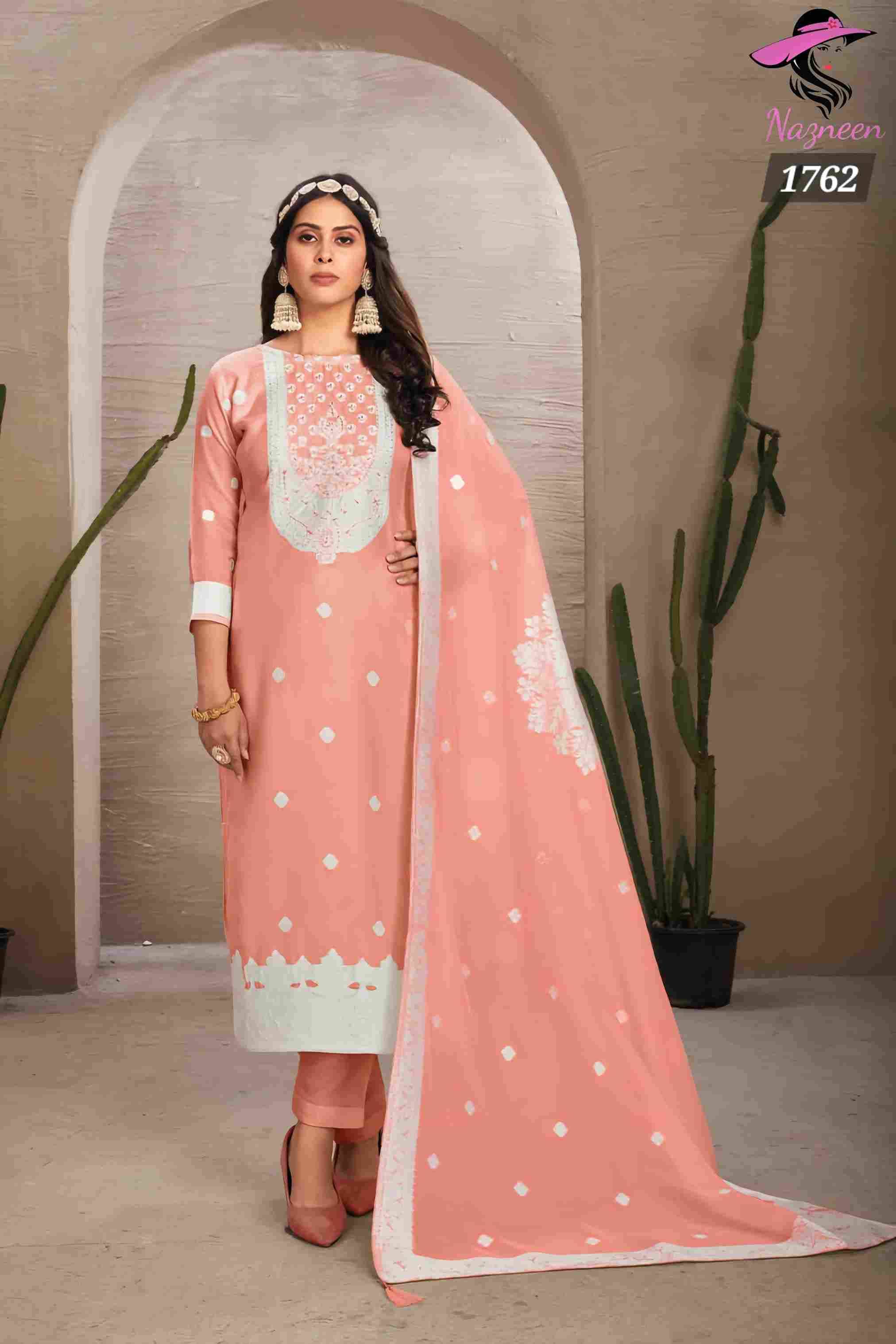 Sparkle By Nazneen 1757 To 1762 Series Beautiful Festive Suits Colorful Stylish Fancy Casual Wear & Ethnic Wear Organza Jacquard Embroidery Dresses At Wholesale Price