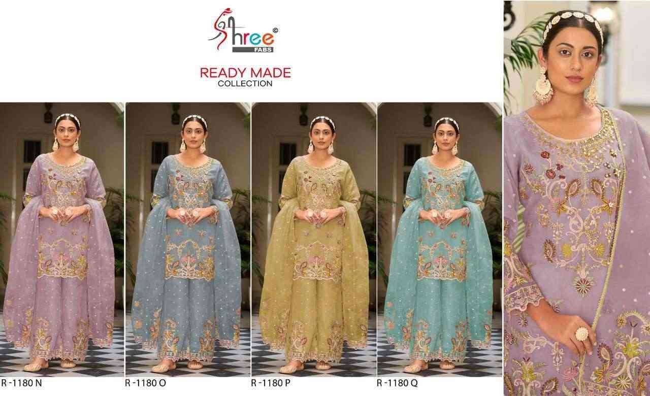 Shree Fabs Hit Design R-1180 Colours Vol-4 By Shree Fabs R-1180-N To R-1180-Q Series Beautiful Pakistani Suits Stylish Fancy Colorful Party Wear & Occasional Wear Organza Embroidered Dresses At Wholesale Price