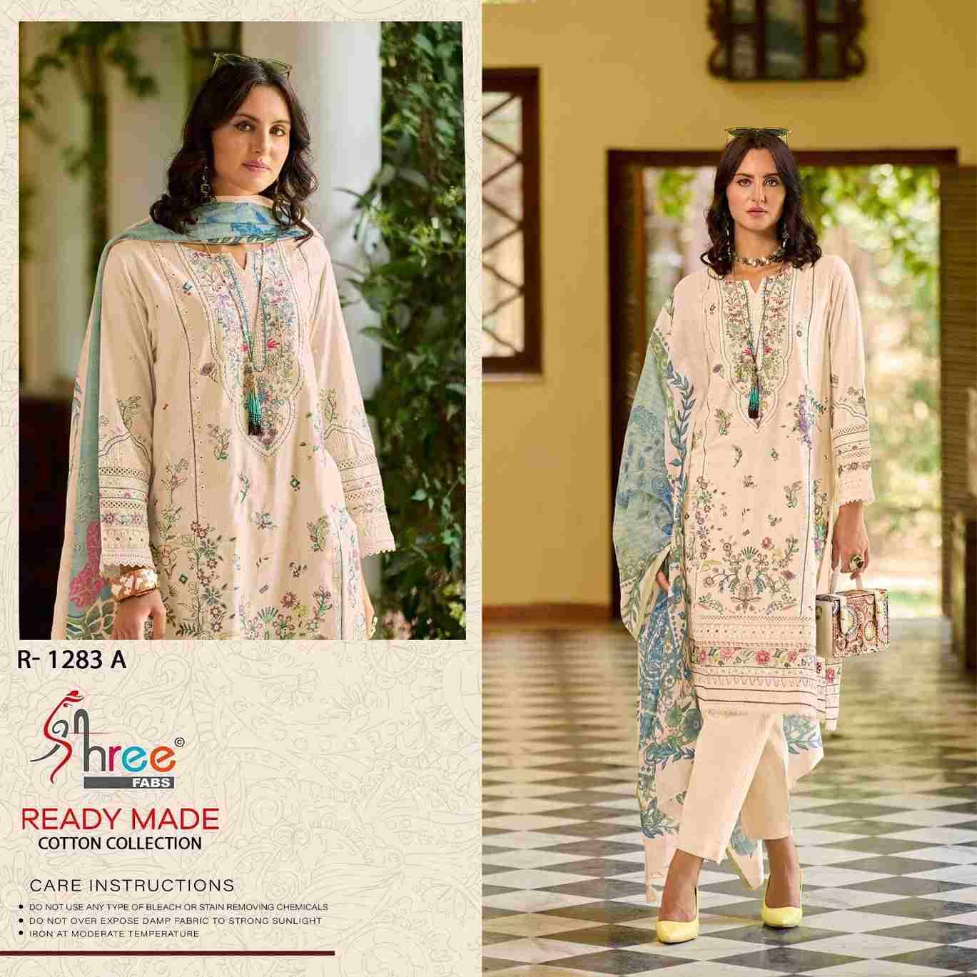 Shree Fabs Hit Design R-1283 Colours By Shree Fabs R-1283-A To R-1283-D Series Wholesale Designer Pakistani Suits Collection Beautiful Stylish Fancy Colorful Party Wear & Occasional Wear Cambric Cotton Lawn Dresses At Wholesale Price