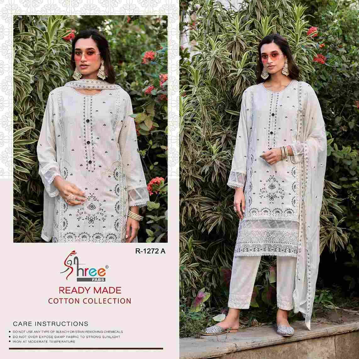 Shree Fabs Hit Design R-1272 Colours By Shree Fabs R-1272-A To R-1272-D Series Wholesale Designer Pakistani Suits Collection Beautiful Stylish Fancy Colorful Party Wear & Occasional Wear Cambric Cotton Lawn Dresses At Wholesale Price