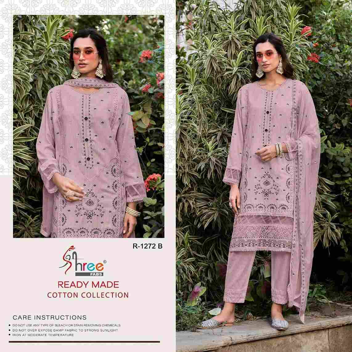 Shree Fabs Hit Design R-1272 Colours By Shree Fabs R-1272-A To R-1272-D Series Wholesale Designer Pakistani Suits Collection Beautiful Stylish Fancy Colorful Party Wear & Occasional Wear Cambric Cotton Lawn Dresses At Wholesale Price