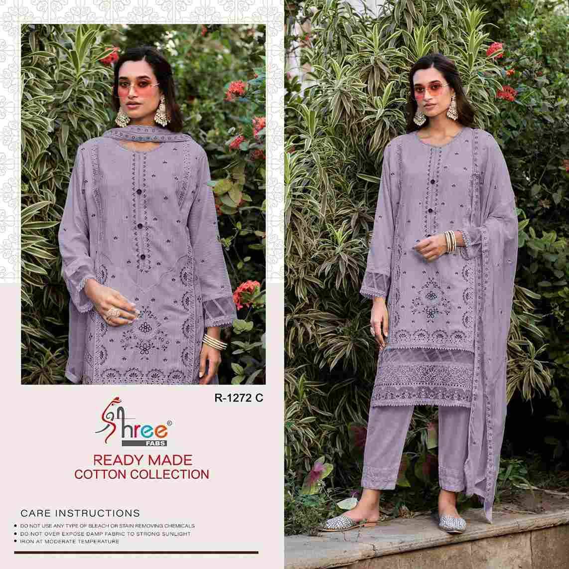 Shree Fabs Hit Design R-1272 Colours By Shree Fabs R-1272-A To R-1272-D Series Wholesale Designer Pakistani Suits Collection Beautiful Stylish Fancy Colorful Party Wear & Occasional Wear Cambric Cotton Lawn Dresses At Wholesale Price