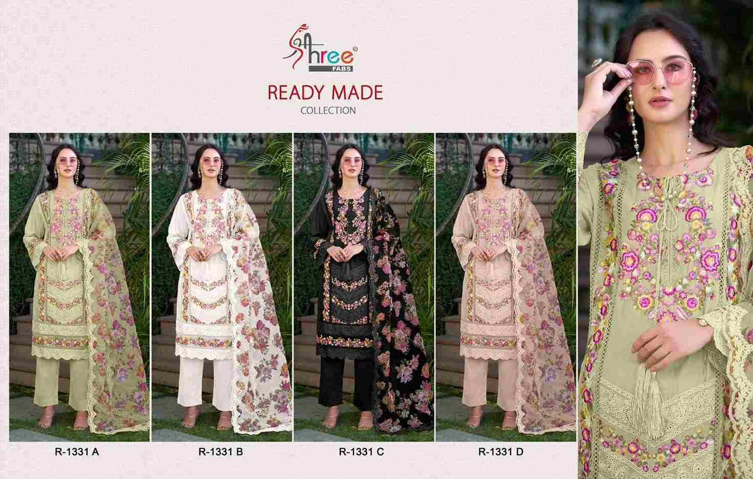 Shree Fabs Hit Design R-1331 Colours By Shree Fabs R-1331-A To R-1331-D Series Wholesale Designer Pakistani Suits Collection Beautiful Stylish Fancy Colorful Party Wear & Occasional Wear Cambric Cotton Lawn Dresses At Wholesale Price