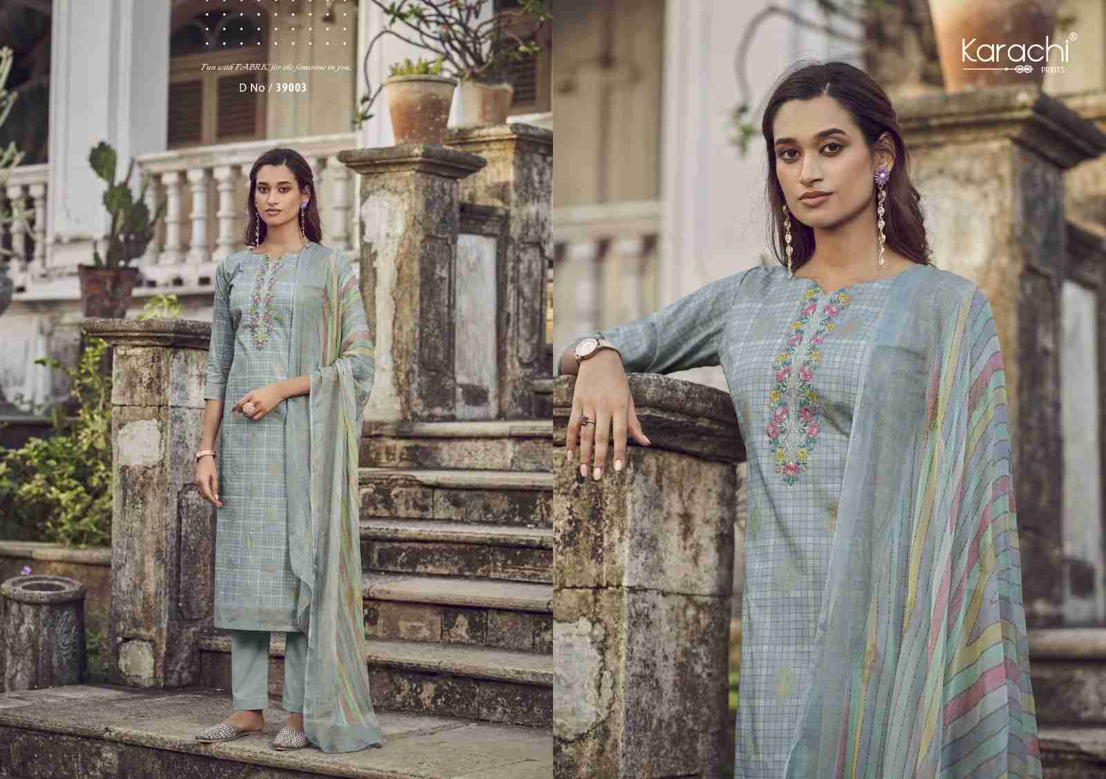 Maahi By Karachi Prints 39001 To 39006 Series Beautiful Festive Suits Colorful Stylish Fancy Casual Wear & Ethnic Wear Pure Cambric Print With Work Dresses At Wholesale Price