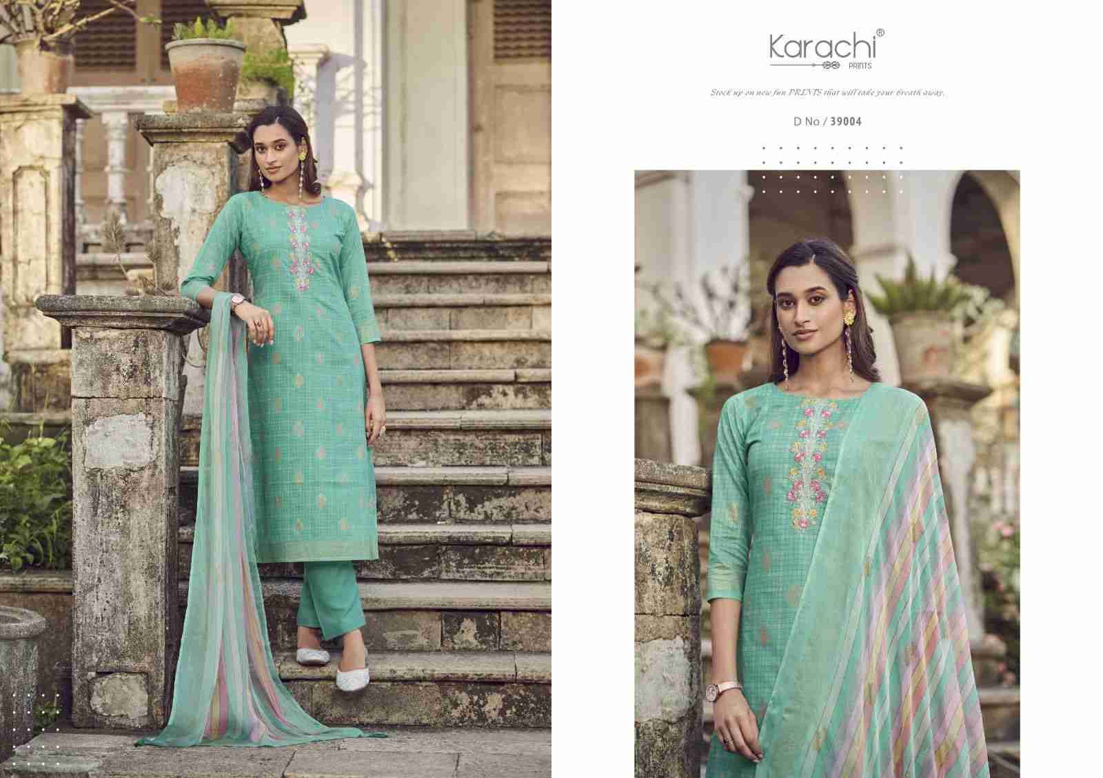 Maahi By Karachi Prints 39001 To 39006 Series Beautiful Festive Suits Colorful Stylish Fancy Casual Wear & Ethnic Wear Pure Cambric Print With Work Dresses At Wholesale Price