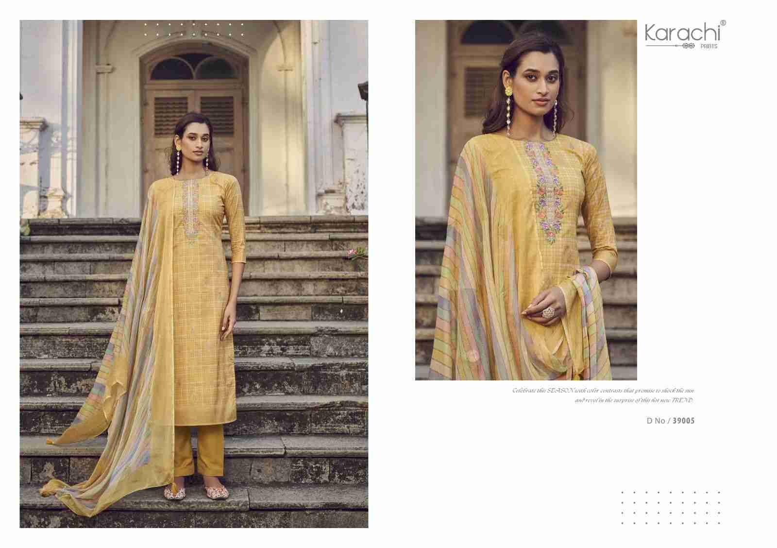 Maahi By Karachi Prints 39001 To 39006 Series Beautiful Festive Suits Colorful Stylish Fancy Casual Wear & Ethnic Wear Pure Cambric Print With Work Dresses At Wholesale Price