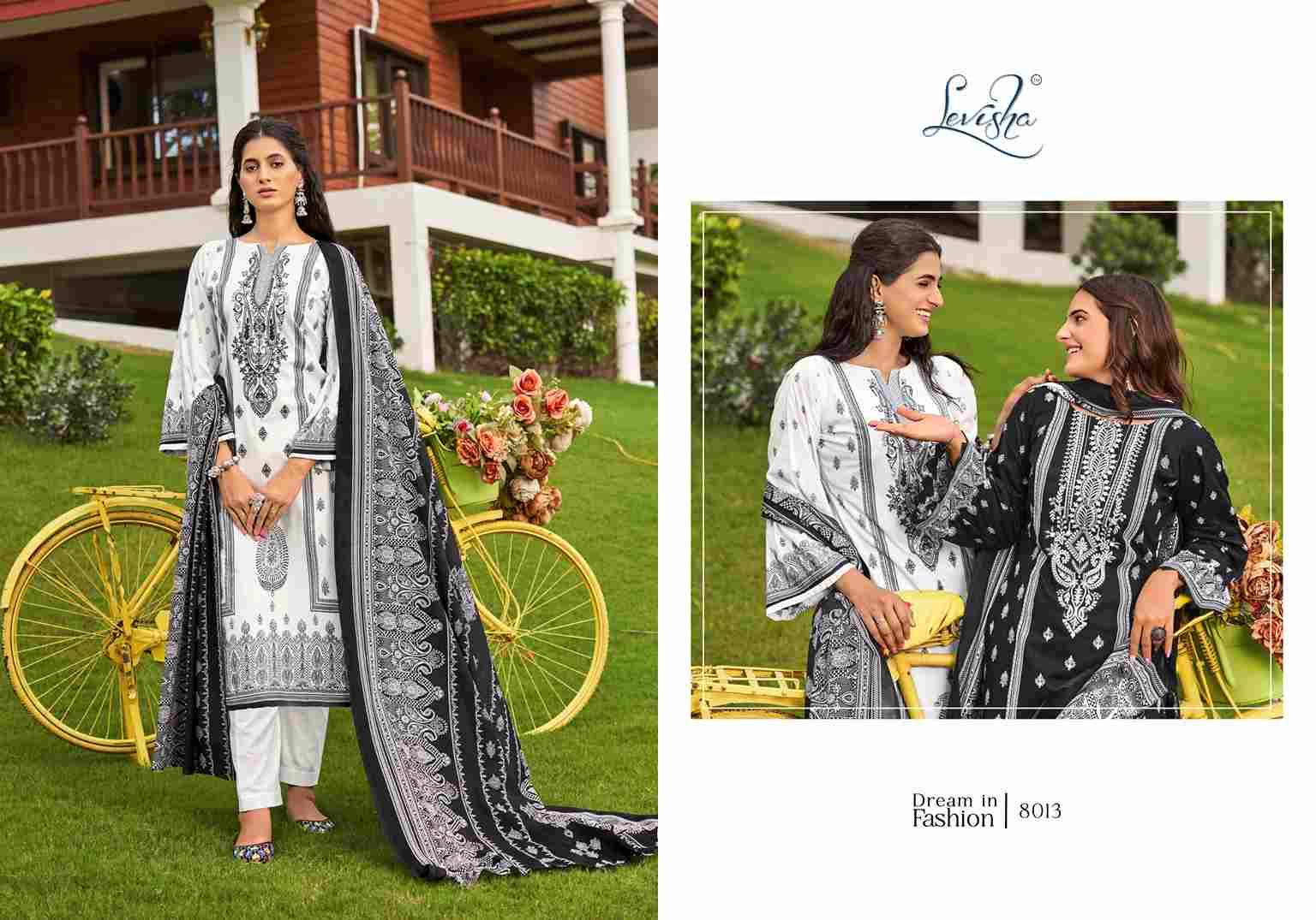 Naira Nx Vol-8 By Levisha 8013 To 8020 Series Festive Suits Beautiful Fancy Colorful Stylish Party Wear & Occasional Wear Cambric Lawn Cotton Print Dresses At Wholesale Price