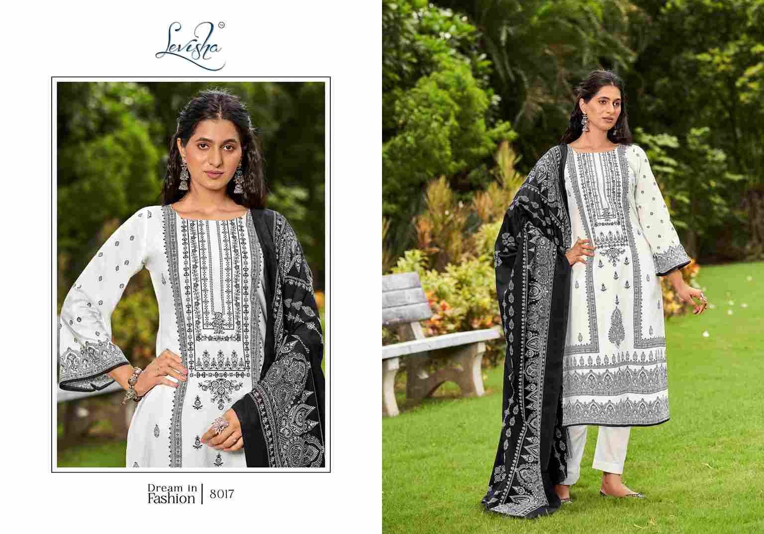 Naira Nx Vol-8 By Levisha 8013 To 8020 Series Festive Suits Beautiful Fancy Colorful Stylish Party Wear & Occasional Wear Cambric Lawn Cotton Print Dresses At Wholesale Price