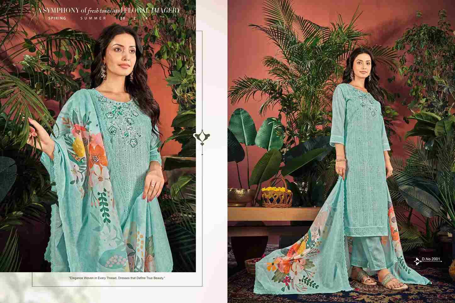 Cotton Chikan Applique Vol-2 By Isavasyam 2001 To 2006 Series Designer Stylish Fancy Colorful Beautiful Party Wear & Ethnic Wear Collection Pure Cambric Cotton Dresses At Wholesale Price