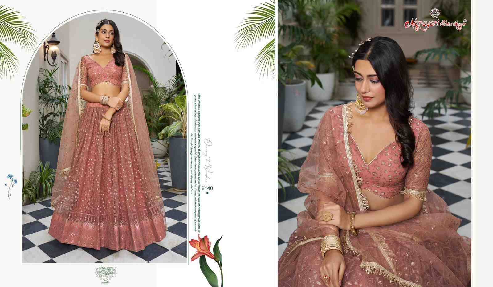 Kelaya Vol-8 By Narayani Fashion House 2137 To 2141 Series Festive Wear Collection Beautiful Stylish Colorful Fancy Party Wear & Occasional Wear Net Lehengas At Wholesale Price