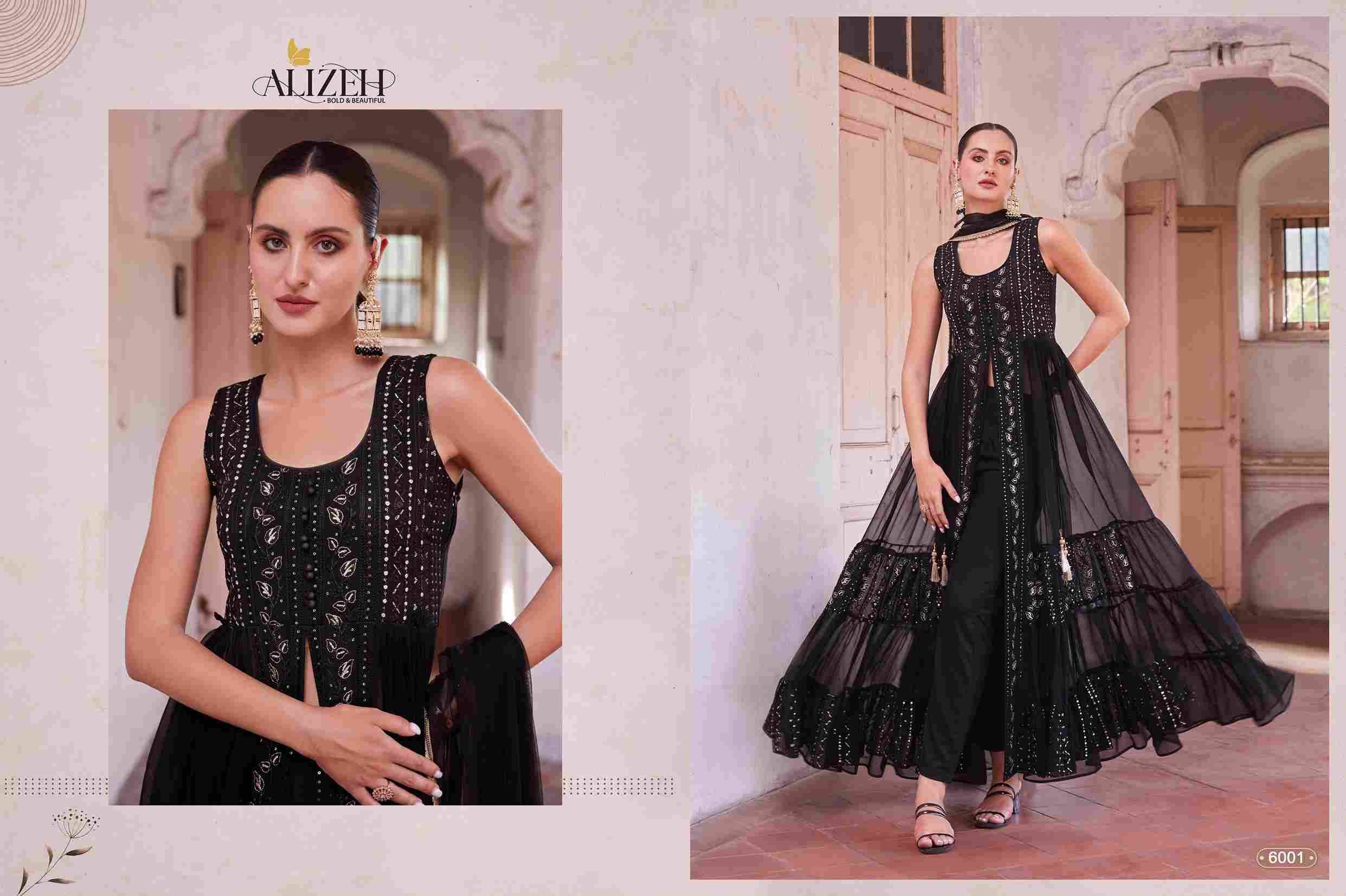 Gulbahar Vol-4 By Alizeh 6001 To 6005 Series Beautiful Suits Colorful Stylish Fancy Casual Wear & Ethnic Wear Georgette Embroidered Dresses At Wholesale Price