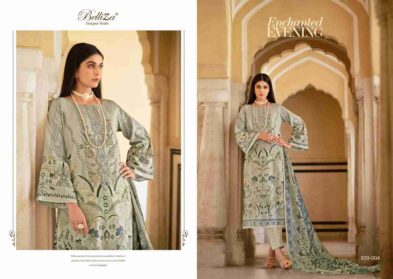 Naira Vol-61 By Belliza 939-001 To 939-008 Series Beautiful Festive Suits Stylish Fancy Colorful Casual Wear & Ethnic Wear Pure Cotton Print Dresses At Wholesale Price