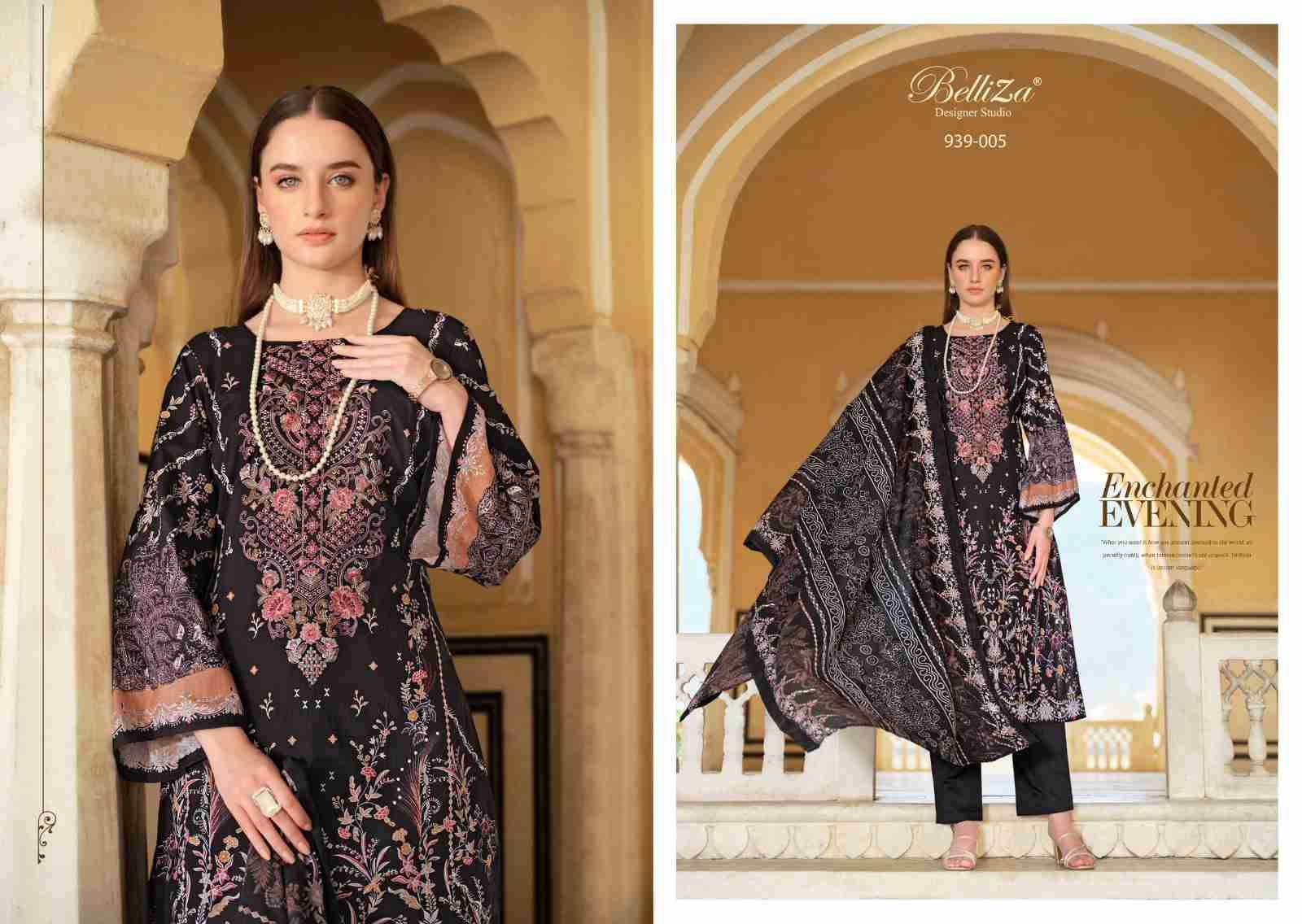 Naira Vol-61 By Belliza 939-001 To 939-008 Series Beautiful Festive Suits Stylish Fancy Colorful Casual Wear & Ethnic Wear Pure Cotton Print Dresses At Wholesale Price