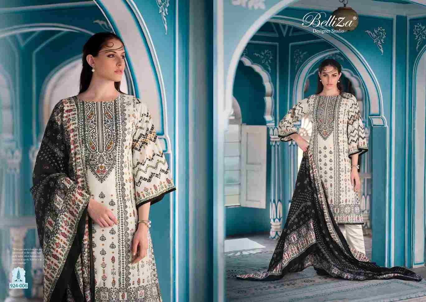 Naira Black And White By Belliza 924-001 To 924-008 Series Designer Suits Beautiful Fancy Colorful Stylish Party Wear & Occasional Wear Pure Jam Cotton Dresses At Wholesale Price