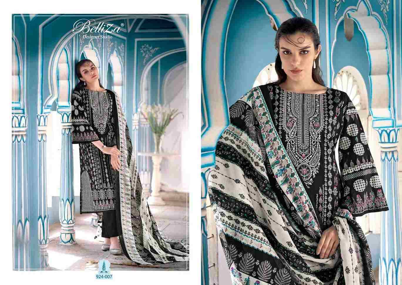 Naira Black And White By Belliza 924-001 To 924-008 Series Designer Suits Beautiful Fancy Colorful Stylish Party Wear & Occasional Wear Pure Jam Cotton Dresses At Wholesale Price