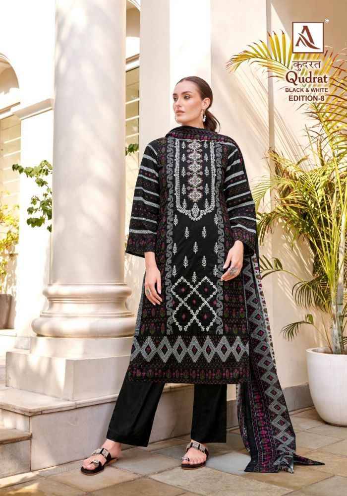 Qudrat Vol-8 By Alok Suit 1580-001 To 1580-008 Series Indian Traditional Wear Collection Beautiful Stylish Fancy Colorful Party Wear & Wear Cambric Cotton Dress At Wholesale Price