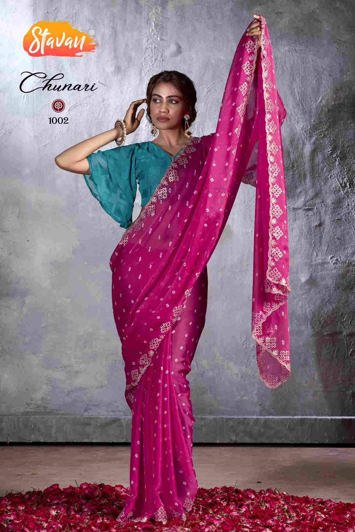 CHUNARI BY STAVAN 1001 TO 1018 SERIES INDIAN TRADITIONAL WEAR ...