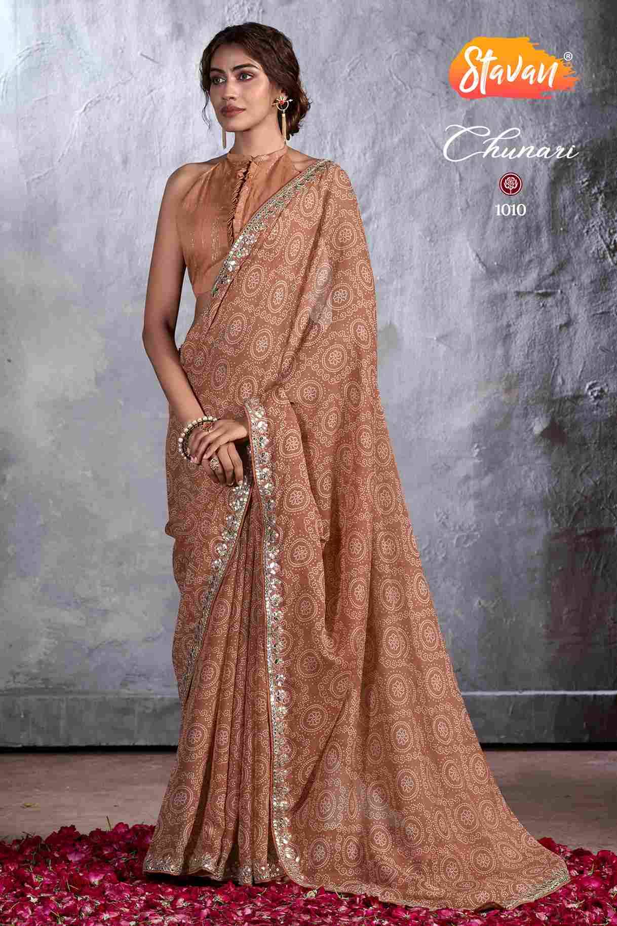 CHUNARI BY STAVAN 1001 TO 1018 SERIES INDIAN TRADITIONAL WEAR ...