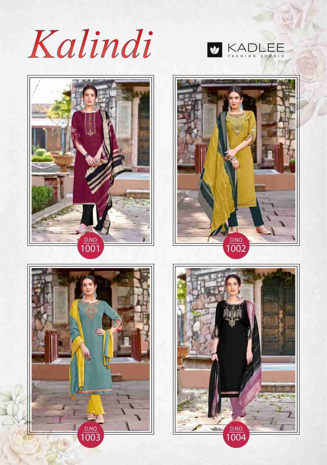 Kalindi By Kadlee 1001 To 1004 Series Designer Stylish Fancy Colorful Beautiful Party Wear & Ethnic Wear Collection Viscose Weaving Dresses At Wholesale Price