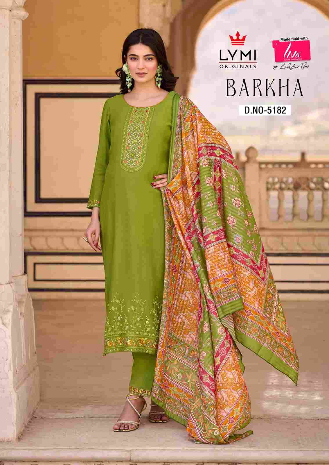 Barkha By Lymi Originals 5181 To 5184 Series Designer Stylish Fancy Colorful Beautiful Party Wear & Ethnic Wear Collection Viscose Embroidered Dresses At Wholesale Price