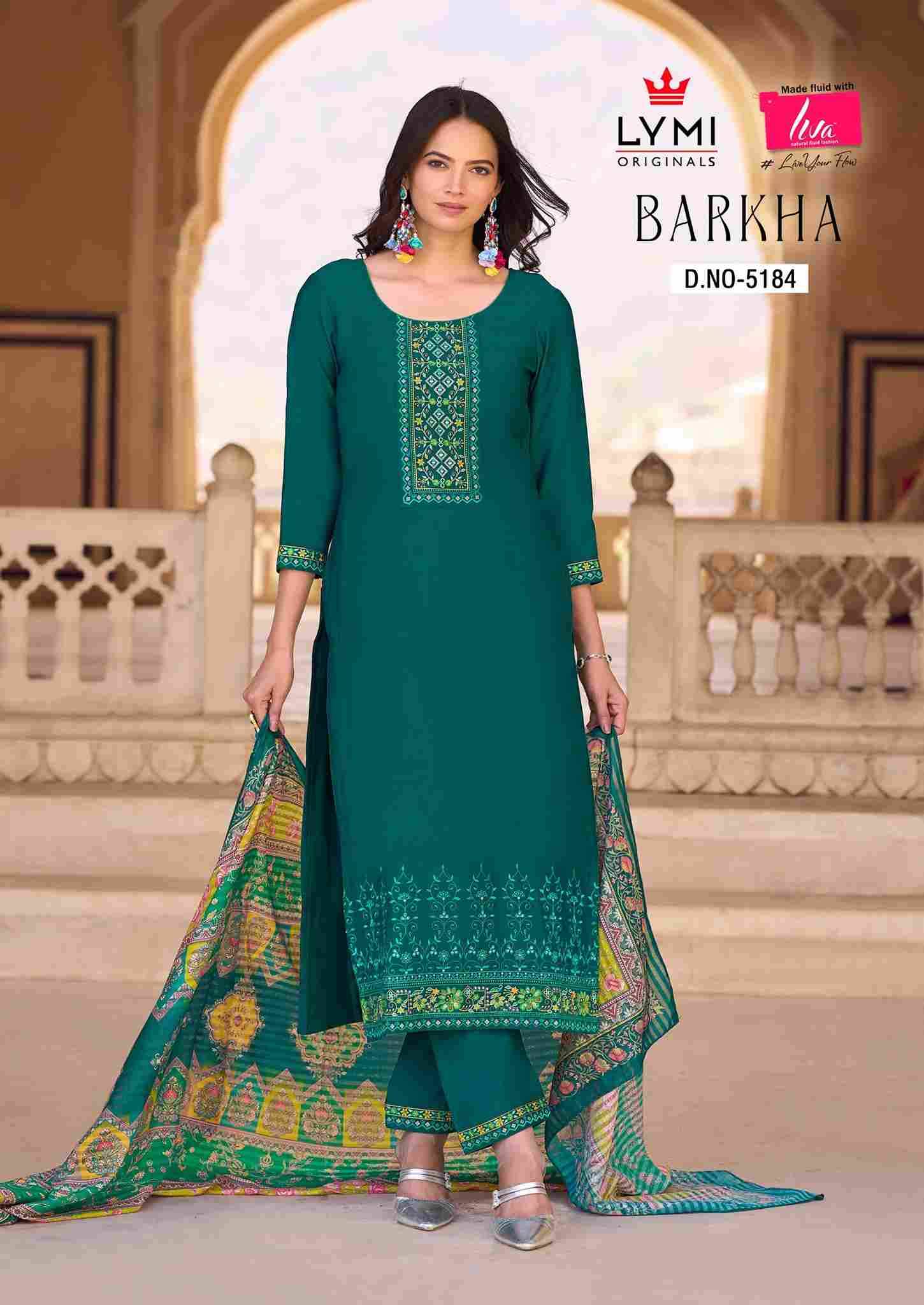 Barkha By Lymi Originals 5181 To 5184 Series Designer Stylish Fancy Colorful Beautiful Party Wear & Ethnic Wear Collection Viscose Embroidered Dresses At Wholesale Price