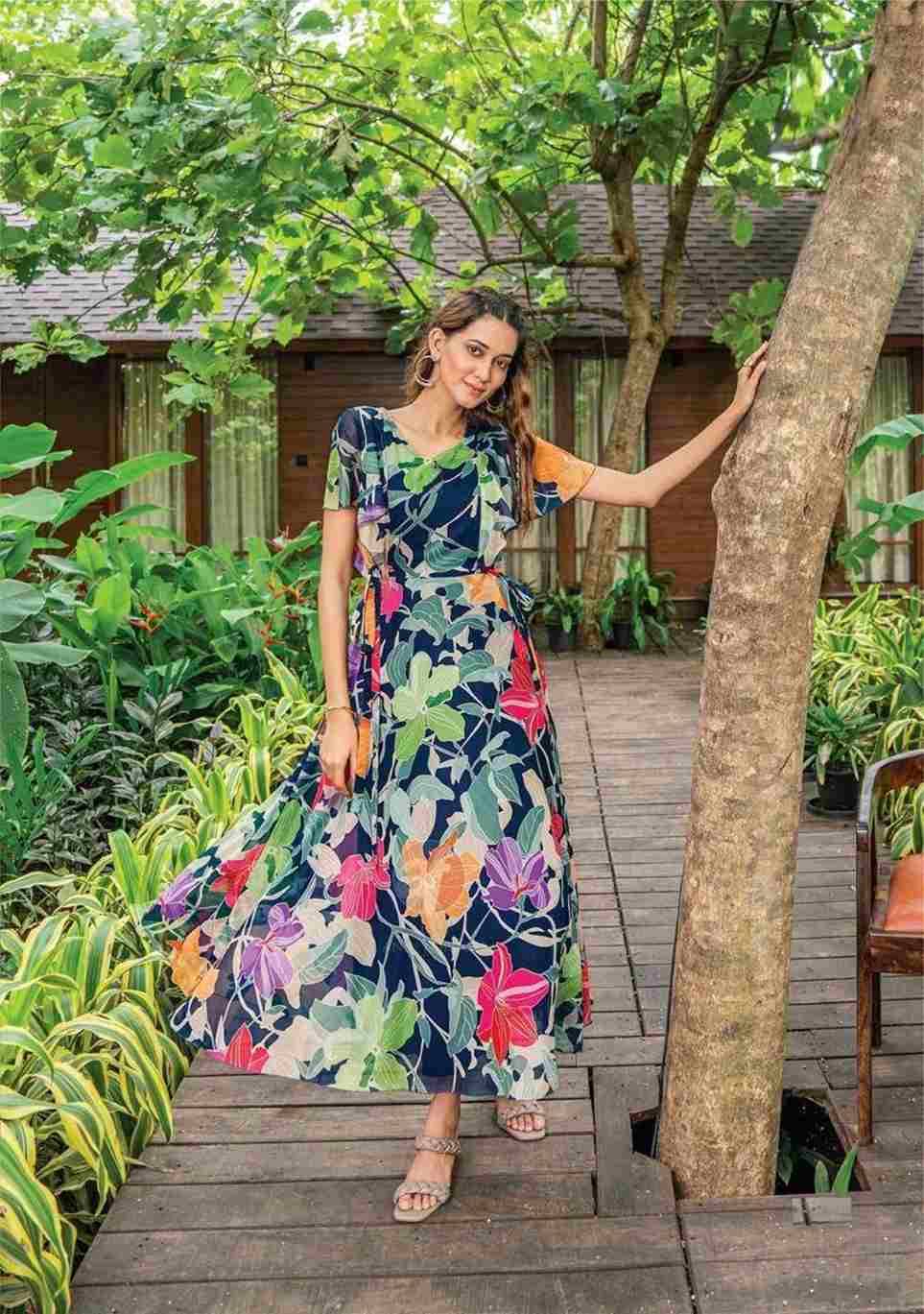 Tropical By Fashid Wholesale 3521 To 3526 Series Beautiful Suits Colorful Stylish Fancy Casual Wear & Ethnic Wear Heavy Georgette Gowns At Wholesale Price