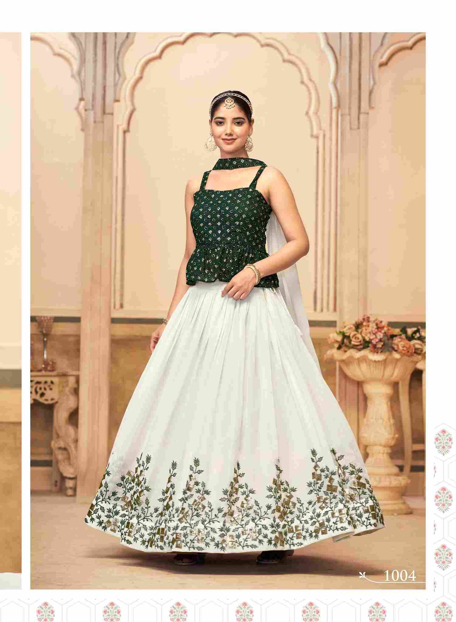 Indian Women By Fashid Wholesale 1001 To 1004 Series Festive Wear Collection Beautiful Stylish Colorful Fancy Party Wear & Occasional Wear Pure Georgette Lehengas At Wholesale Price