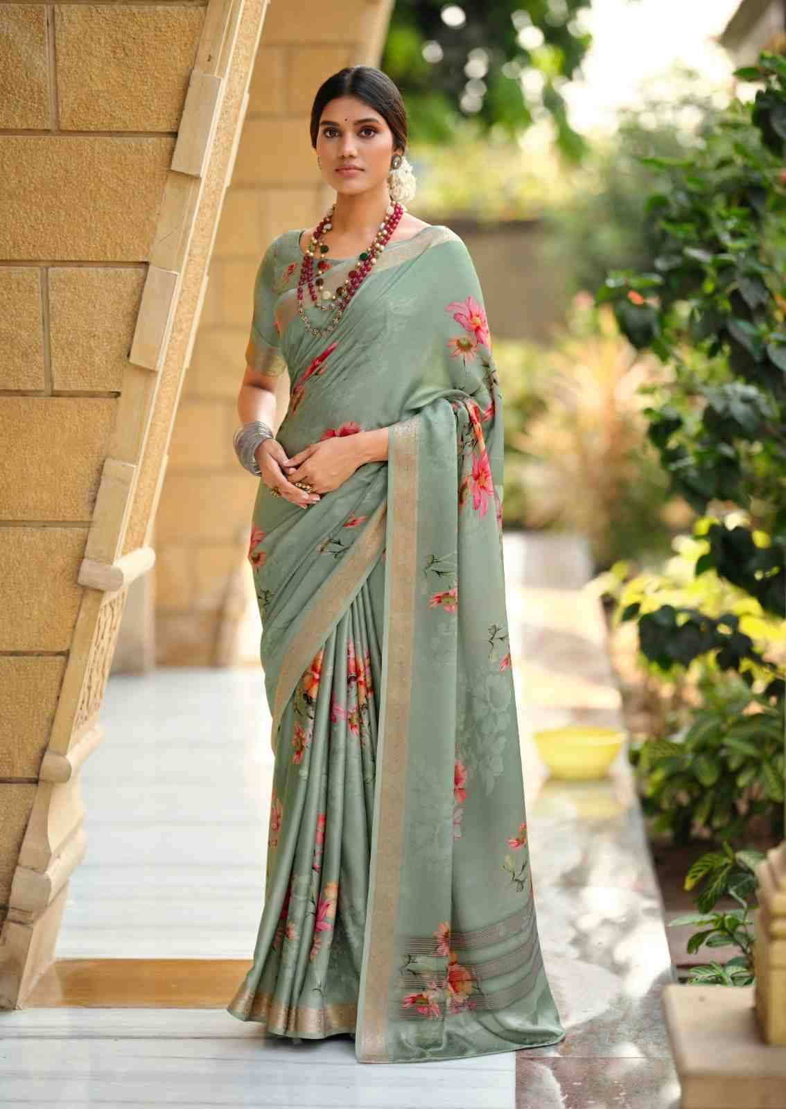 Sahar By SR 1001 To 1010 Series Indian Traditional Wear Collection Beautiful Stylish Fancy Colorful Party Wear & Occasional Wear Viscose Satin Sarees At Wholesale Price