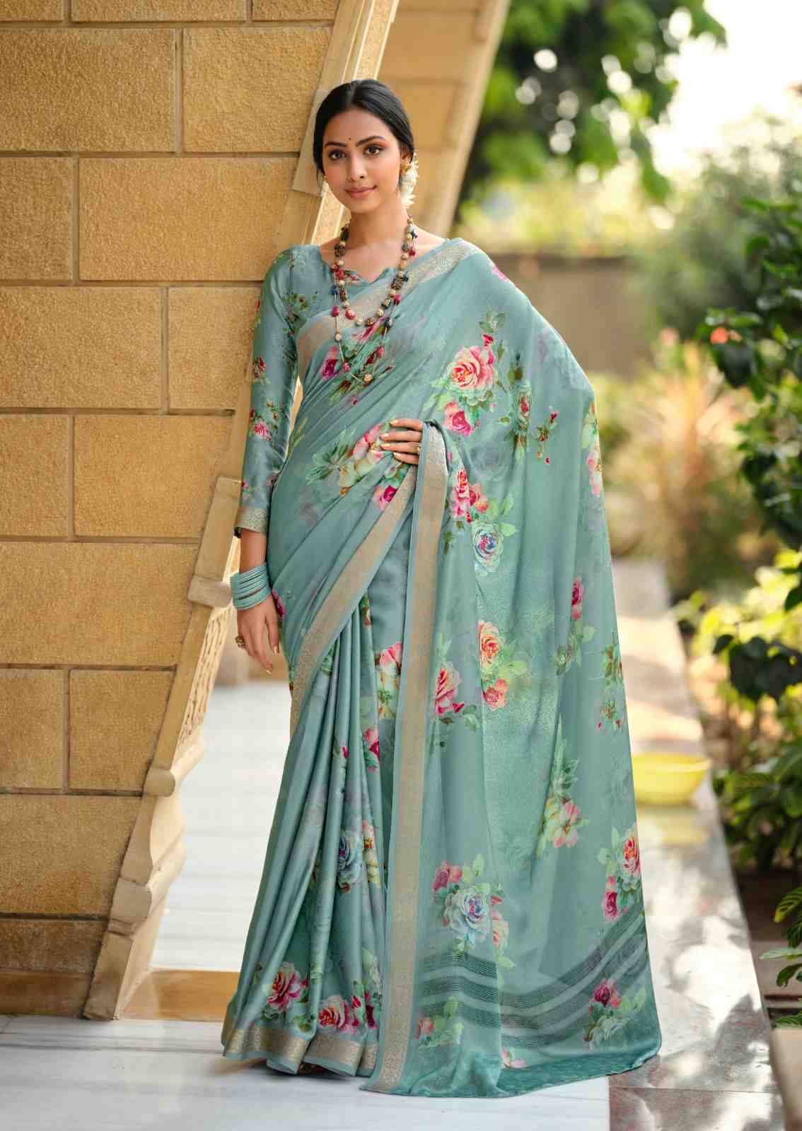 Sahar By SR 1001 To 1010 Series Indian Traditional Wear Collection Beautiful Stylish Fancy Colorful Party Wear & Occasional Wear Viscose Satin Sarees At Wholesale Price