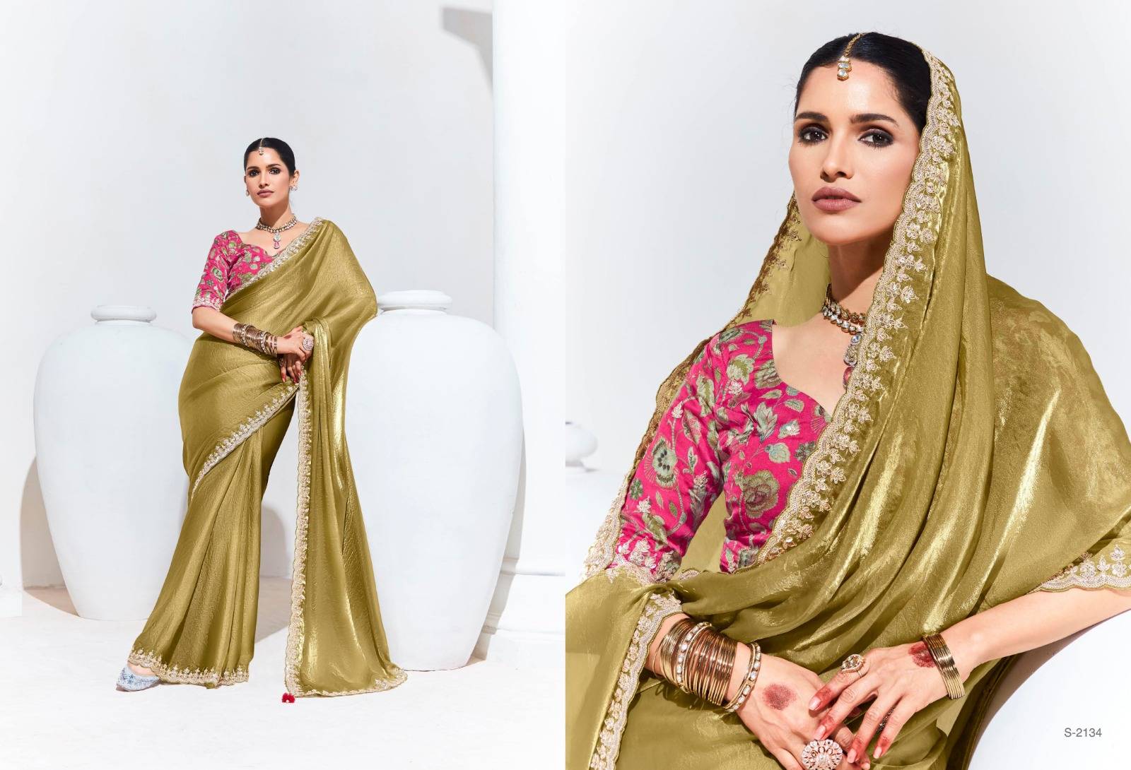 Rangat By Kimora Fashion 2131 To 2141 Series Indian Traditional Wear Collection Beautiful Stylish Fancy Colorful Party Wear & Occasional Wear Organza Sarees At Wholesale Price