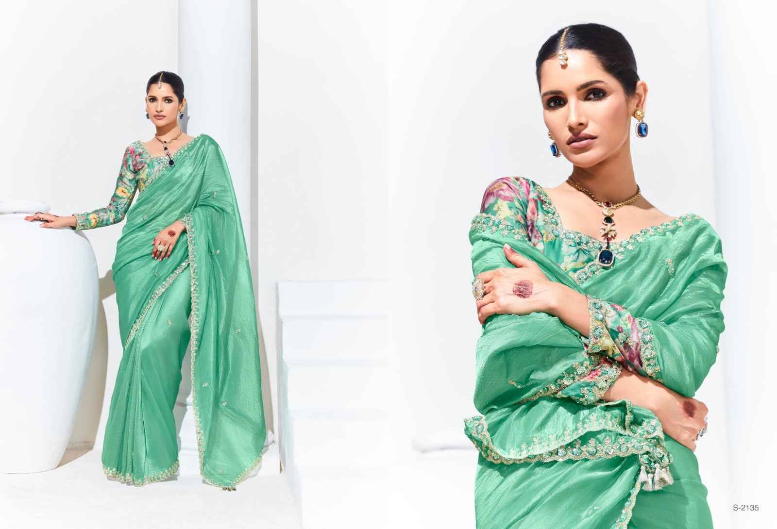 Rangat By Kimora Fashion 2131 To 2141 Series Indian Traditional Wear Collection Beautiful Stylish Fancy Colorful Party Wear & Occasional Wear Organza Sarees At Wholesale Price