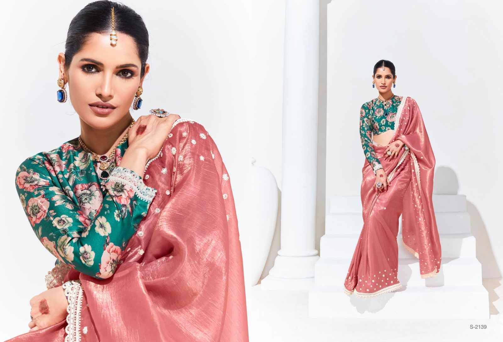 Rangat By Kimora Fashion 2131 To 2141 Series Indian Traditional Wear Collection Beautiful Stylish Fancy Colorful Party Wear & Occasional Wear Organza Sarees At Wholesale Price