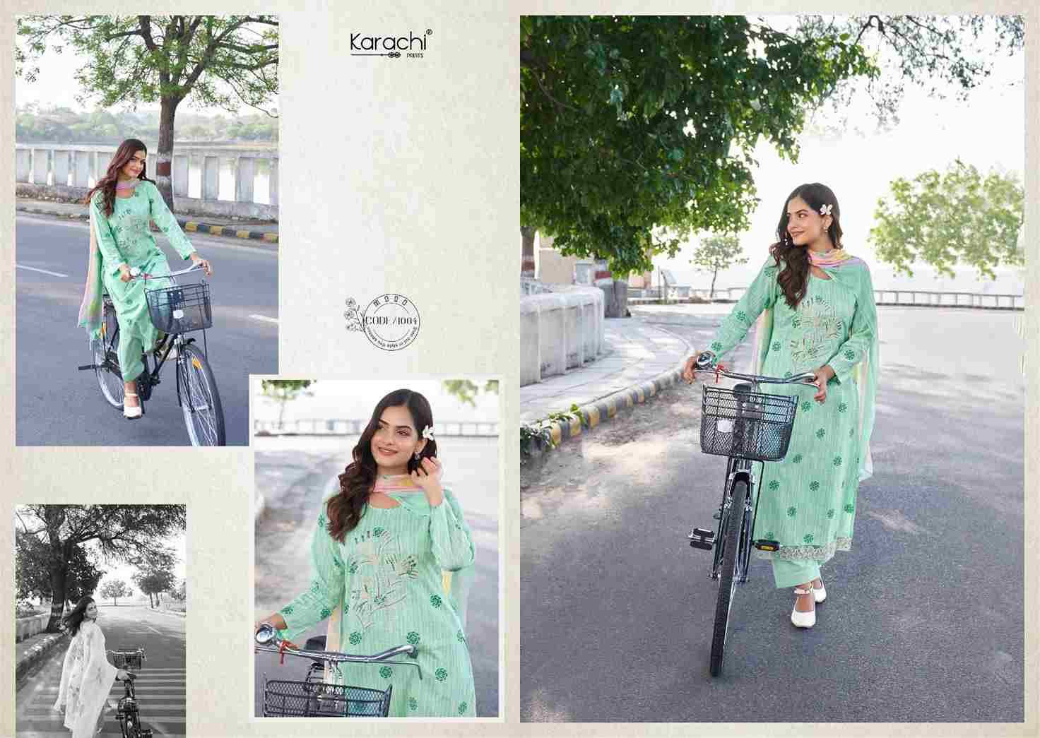 Suhana Safar Vol-1 By Karachi Prints 1001 To 1006 Series Beautiful Festive Suits Colorful Stylish Fancy Casual Wear & Ethnic Wear Pure Cambric Print With Work Dresses At Wholesale Price