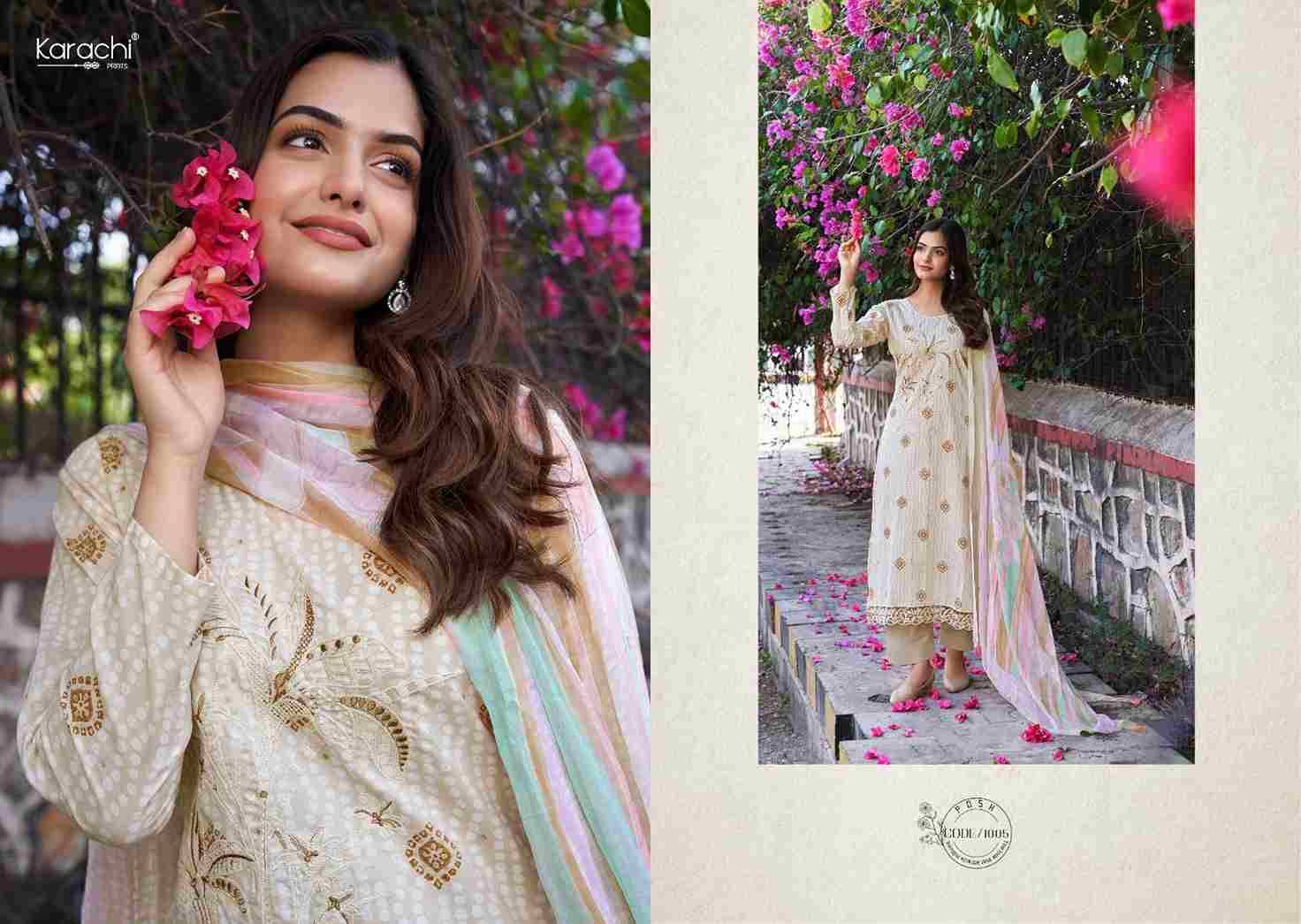 Suhana Safar Vol-1 By Karachi Prints 1001 To 1006 Series Beautiful Festive Suits Colorful Stylish Fancy Casual Wear & Ethnic Wear Pure Cambric Print With Work Dresses At Wholesale Price