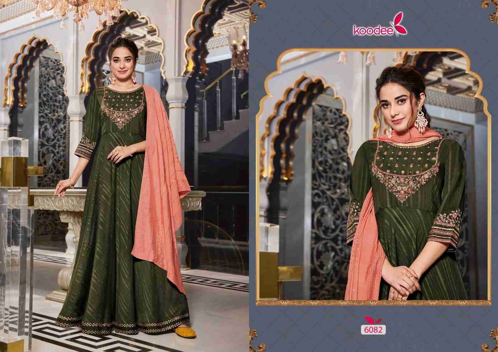 Sundra Vol-3 By Koodee 6079 To 6084 Series Beautiful Stylish Fancy Colorful Casual Wear & Ethnic Wear Viscose Gowns With Dupatta At Wholesale Price