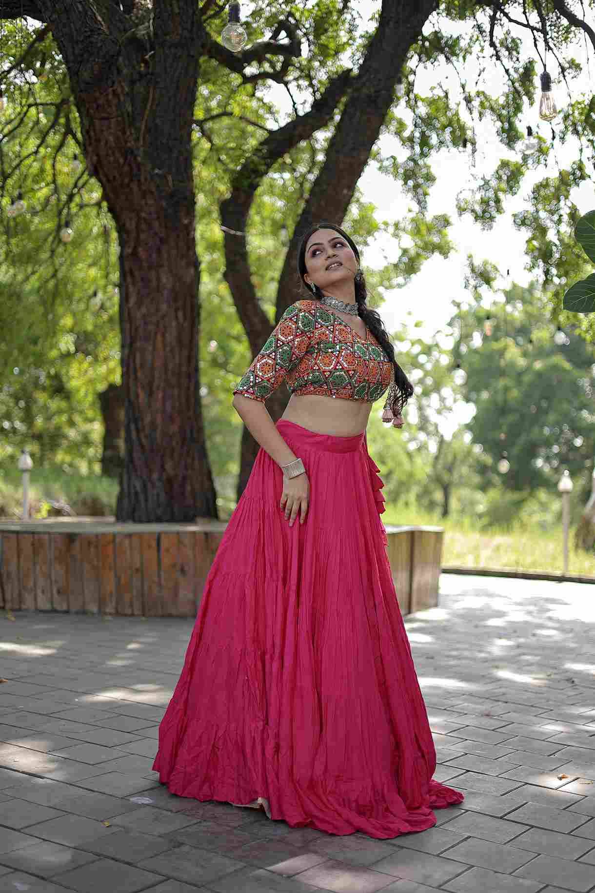 Gamthi-2024 By Fashid Wholesale 01 To 05 Series Navratri Wear Collection Beautiful Stylish Colorful Fancy Party Wear & Occasional Wear Rayon Lehengas At Wholesale Price